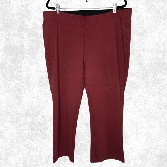 Soft Surroundings Clay Stretch Pants – 1X – Pull-On Neutral Trousers - Picture 4 of 5